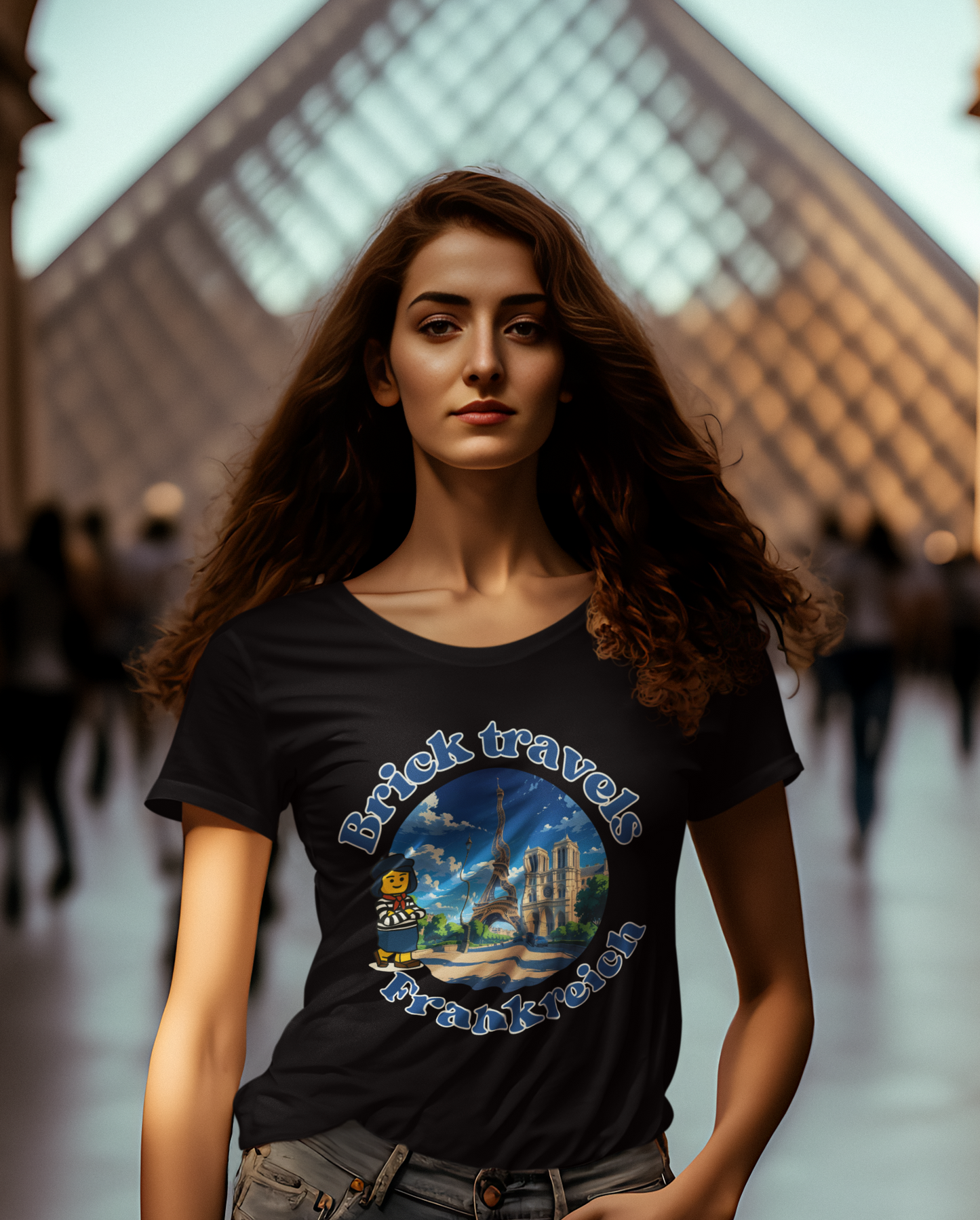 Brick travels Shirt Women - Frankreich Edition