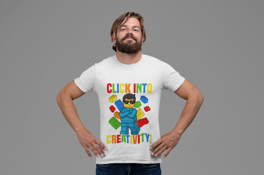 Click into Creativity – Männer-Shirt für kreative Macher & Baumeister