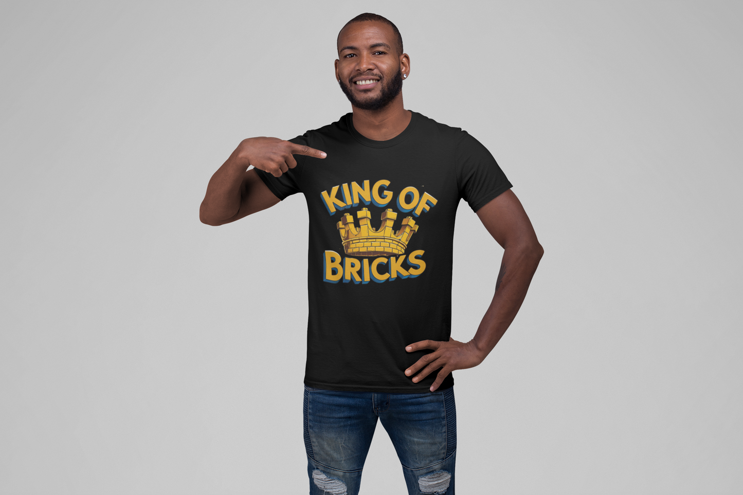 Brick Royalty – Frontprint für Baukönige