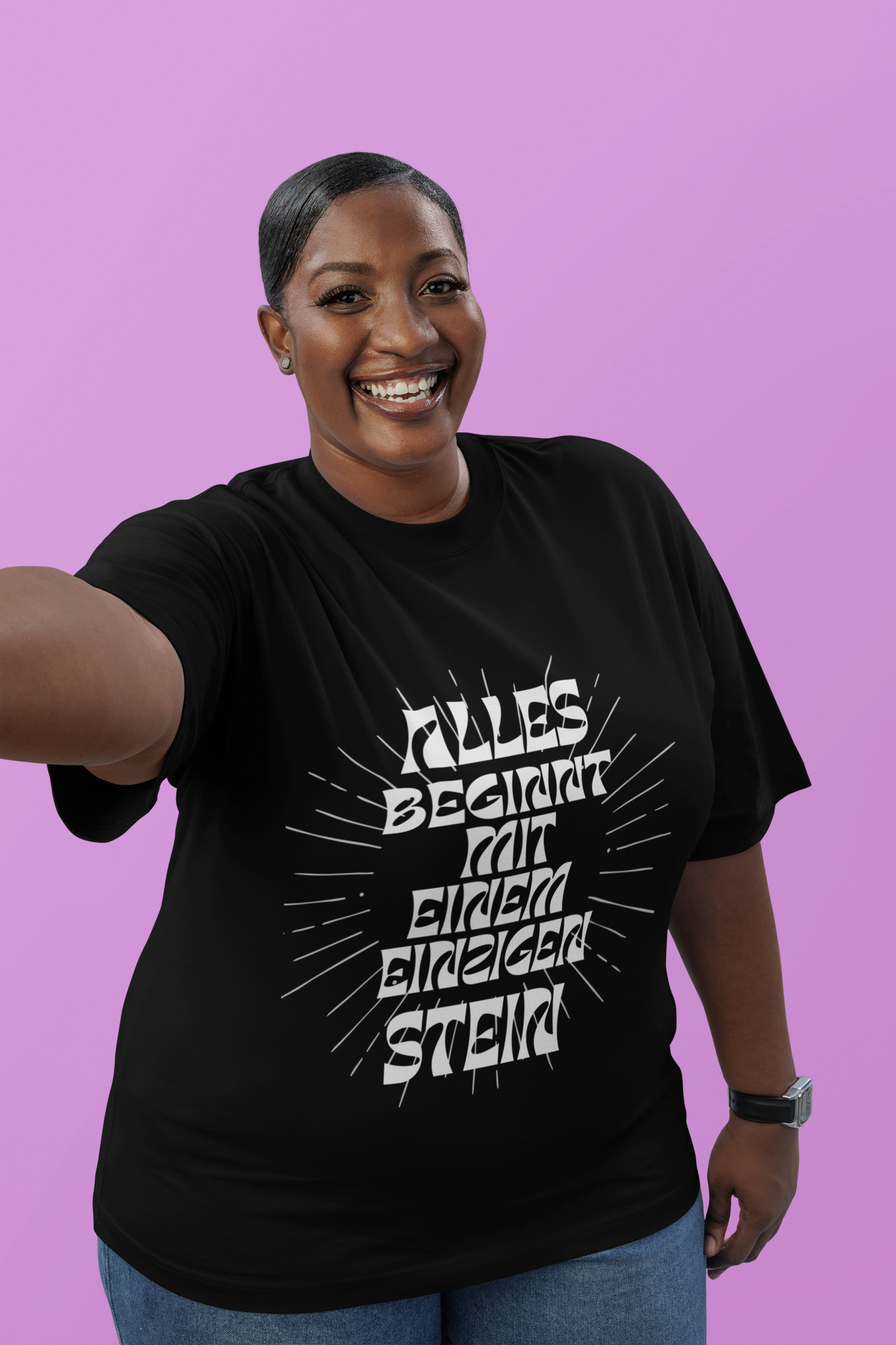 Ein Stein. Dein Start. – Creator Shirt für Frauen